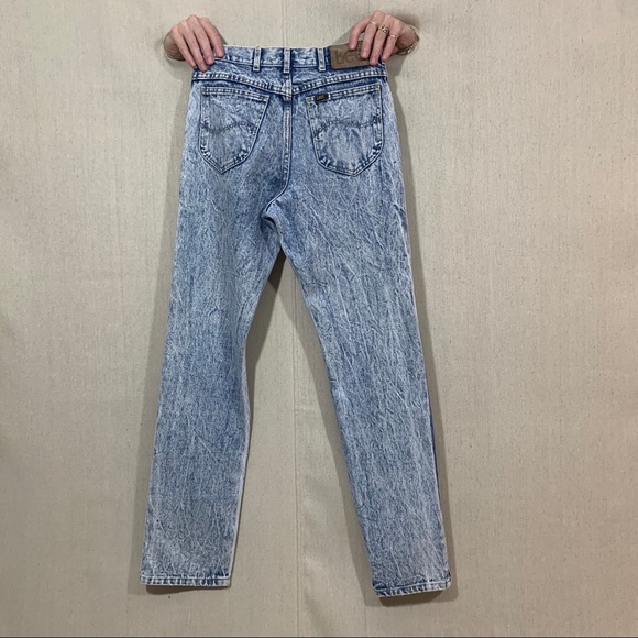VINTAGE LEE ACID WASH JEANS - Picture 2 of 2